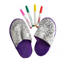 Cargar imagen en el visor de la galería, Pantuflas para pintar en tela.
